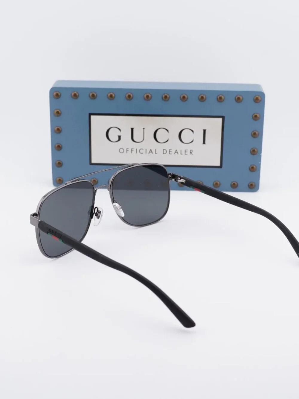 Gucci GG0422S 001 Square Sunglasses - Black\Grey